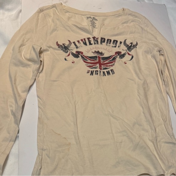 Cream Long Sleeve Tee - Picture 1 of 9
